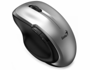 Genius Ergo 8200S 31030029404 GENIUS Ergo 8200S Silver/ 1200 dpi/ bezdrátová/ USB Type-C/ 5tlačítek/ tichá/ BlueEye senzor/ stříbrná