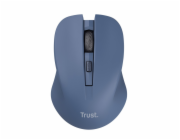 TRUST myš Mydo tichá bezdrátová myš, optická, USB, modrá