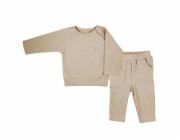 Kojenecké tričko s dlohým rukávem a tepláčky Koala Bello beige Vel.68 (4-6m)