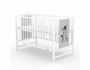 Dětská postýlka New Baby POLLY Zebra bílo-šedá