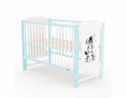 Dětská postýlka New Baby ELSA Zebra bílo-mátová