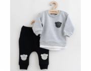 Kojenecká souprava tričko a tepláčky New Baby Brave Bear ABS šedá Vel.80 (9-12m)
