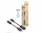 Club3D Adaptér aktivní DisplayPort 1.4 na HDMI 4K120Hz/8K60Hz HDR (M/F), černá