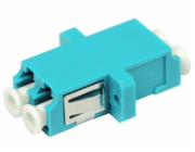 XtendLan LC-LC duplex adapter MM, OM3, azurová, do optických rozvaděčů
