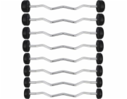 HMS GSL25 fixed barbell/rubber broken bar 25 kg