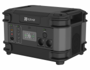 EZVIZ nabíjecí stanice PS1300/ výkon 2000W/ baterie LFP/ kapacita 1324Wh/ 13 portů/ hmotnost 23kg/ černá