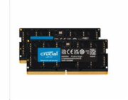 Crucial - DDR5 - sada - 96 GB: 2 x 48 GB - SO-DIMM 262 pinů - 5600 MHz / PC5-44800 - CL46 - 1.1 V - on-die ECC - černá