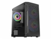 Aerocool Trinity Mini Mini-G-BK-v2 AEROCOOL skříň MC G Trinity, Micro tower, 1x USB 3.0, 1x USB 2.0, 2x audio, bez zdroje