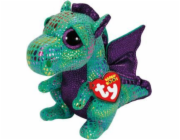 Maskot TY Beanie Boos Cinder - Zelený drak, 24 cm