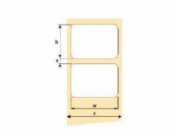 OEM samolepící etikety 50mm x 30mm, bílý papír, cena za 1500 ks
