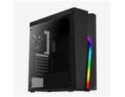 AEROCOOL skříň Bolt, Mid tower, 1x USB 3.0, 2x USB 2.0, 2x audio, bez zdroje