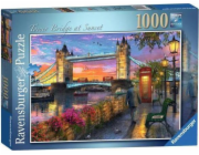 Puzzle 1000 prvků západ slunce nad mostem Tower