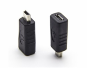 PremiumCord USB redukce USB2.0 Micro B - USB2.0 Mini 5PIN (F/M)
