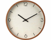 SEGNALE Nástěnné hodiny 30 cm béžové KO-837362330