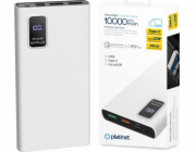 Platinet Power Bank PMPB10WQC726W 10000mAh PD3.0 QC3.0 display bílá