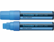 SCHNEIDER Křídový popisovač "Maxx 260", světle modrá, 2-15mm, tekutý