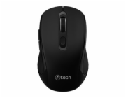 C-TECH myš Dual mode, bezdrátová, 1600DPI, 6 tlačítek, černá, USB nano receiver