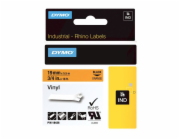 Dymo Rhinopro - vinyl - permanentní lepidlo - oranžová - role (1,9 cm x 5,5 m)