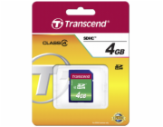 Paměťová karta TRANSCEND 4GB SDHC (SD2.0 Class 4)  memory card