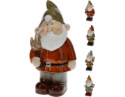 Zahradní trpaslík porcelán 27 cm hnědá čepice KO-252214150hned