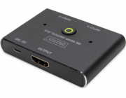 DIGITUS 8K HDMI přepínač, 2x1 černý