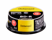 1x25 Intenso BD-R 25GB printable 6x Speed, Cakebox