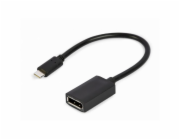 Gembird A-CM-DPF-02 USB-C to DisplayPort adapter cable 4K 60 Hz 15cm black