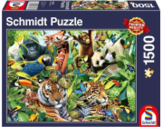 Puzzle Kunterbunte Tierwelt