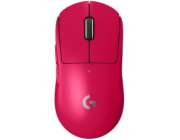 Logitech G PRO X SUPERLIGHT 2 - Myš - optický - 5 tlačítka - bezdrátový - 2.4 GHz - přijímač USB Logitech LIGHTSPEED - růžová