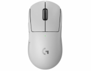 Logitech G PRO X SUPERLIGHT 2 - Myš - hraní - optický - 5 tlačítka - bezdrátový - 2.4 GHz - přijímač USB Logitech LIGHTSPEED - bílá