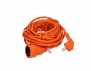Solight prodlužovací přívod - spojka, 1 zásuvka, 10m, 3 x 1mm2, oranžová