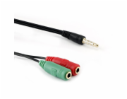 SBOX 35M-2X35F, Kabel audio 2x jack/1x jack