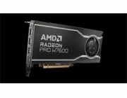 AMD Radeon Pro W7600 - Grafická karta - Radeon Pro W7600 - 8 GB GDDR6 - PCIe 4.0 x8 - 4 x DisplayPort