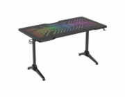 DELTACO GAM-150 DT420 RGB, Herní stůl, černý