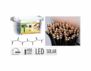Světelný řetěz solární  teplá bílá 400 LED / 24 m KO-DX9520010