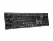 A4tech FBX50C, bezdrátová kancelářská klávesnice, šedá