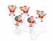 Solight LED okenní řetěz - Santa, 6x LED, přísavný, 120cm, 2x AA