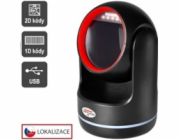 Virtuos CCD 2D čtečka Virtuos HT-861A, stacionární, USB, černá