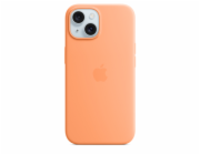Apple Silikonové s MagSafe iPhone 15 Plus, sorbetově oranžová MT173ZM/A iPhone 15+ Silicone Case with MS - Orange Sorbet