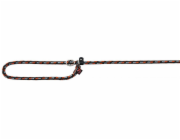 Vodítko Trixie Mountain Rope Choke Leash - Black & Orange 1,3 cm L-XL
