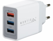 Nabíječka MONTIS Síťová nabíječka 1xUSB 3.0 QC+ 2xUSB 2.4A MT009 Montis
