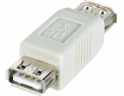 Manhattan USB A - USB A adaptér (zásuvka-zásuvka) Bílá (327060)
