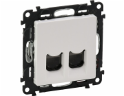 Legrand VALENA LIFE Dvojitá počítačová zásuvka RJ45 kat.6 UTP bílá (753143)