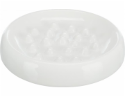 Trixie Pomalé krmení, miska, pro kočky, bílá, keramická, 0,25 l/ 18 cm, zabraňuje hltavému polykání potravy