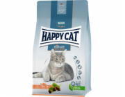 Happy Cat Indoor Atlantic Salmon, suché krmivo, pro dospělé kočky žijící uvnitř, losos atlantický, 300 g, sáček