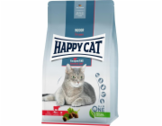 Happy Cat Indoor Bavarian Beef, suché krmivo, pro dospělé kočky žijící v domácnosti, bavorské hovězí maso, 1,3 kg, sáček