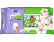 Bella Happy Hydratační ubrousky Silk and Cotton 64 ks