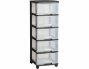 Curver Transparentní police 5x20L Curver - 50382