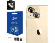 Hybridní sklo na čočku fotoaparátu 3MK Lens Protection Pro Apple iPhone 14 zlatá/zlatá
