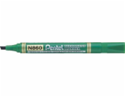 Pentel Permanentní popisovač N860, zkosený hrot, zelený (42K054D)